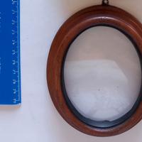 Cornice vintage in legno con vetro