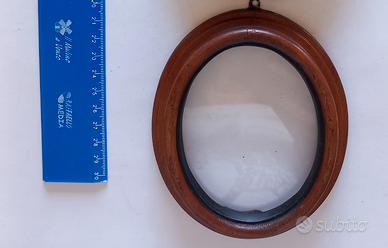 Cornice vintage in legno con vetro