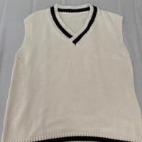 Gilet maglione bianco invernale