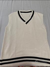 Gilet maglione bianco invernale