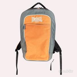 Zaino Lonsdale London arancione/grigio porta PC