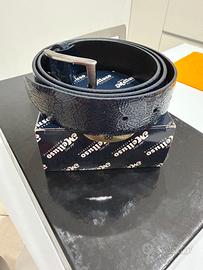 Cintura da cerimonia blu petrolio in pelle