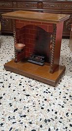 Finto camino in legno anni 60/70 
