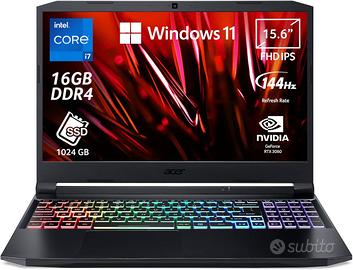 Acer Nitro 5 AN515-57-70MT Intel Core i7 GTX 3060