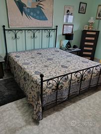 letto in ferro battuto con rete ortopedica 