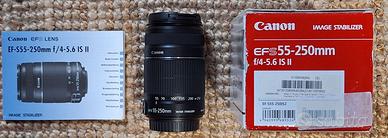 Obbiettivo Canon Zoom EF-S 55-250mm stabilizzato