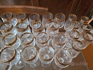 Bicchieri e caraffe di Bohemia