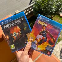 Giochi PS4 originali Minecraft + NBA 2K23