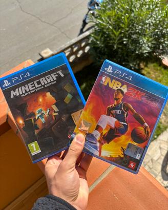 Giochi PS4 originali Minecraft + NBA 2K23