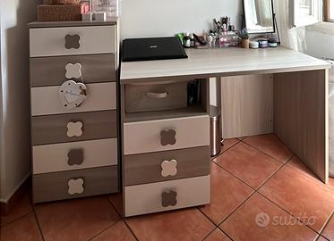 scrivania con cassettiera mondo convenienza