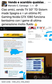 TV 50" TD Sistem + PC gaming