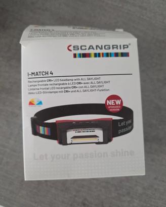 lampada scangrip frontale led