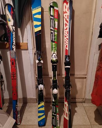 sci gara SL Salomon Lab, Dynastar, elan