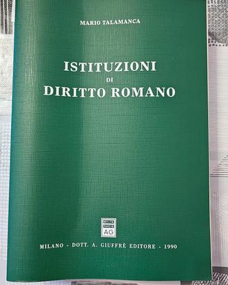 Istituzioni di diritto romano mario talamamca