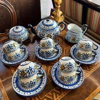 SERVIZIO DA TE CERAMICA FAENZA VINTAGE DA 1O TAZZE