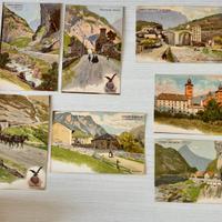 Cartoline d’epoca Fernet‑Branca originali