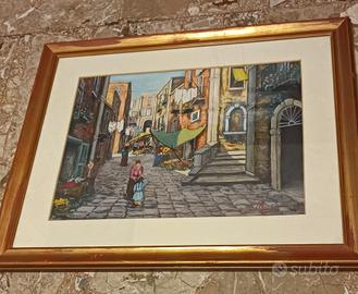 Quadro dipinto a mano autore Billa