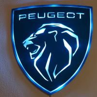 peugeot logo a led
