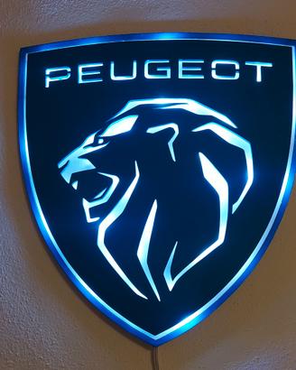peugeot logo a led