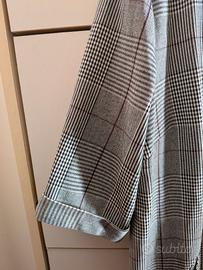 Abito Kiabi tartan grigio/bordeaux Tg L