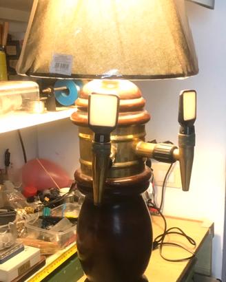 Colonna Lampada Birra Spina Legno+altro birra