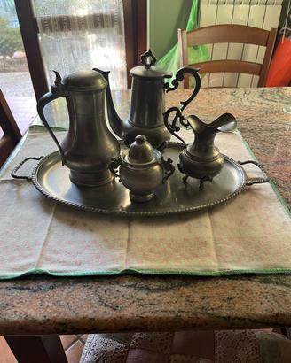 Servizio tea/ caffè  peltro 95