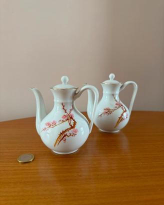 Coppia Teiere Brocche Porcellana Cinese Jingdezhen
