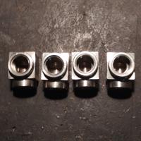Raccordo a gomito 90° in acciaio inox  1\2" Gas