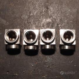 Raccordo a gomito 90° in acciaio inox  1\2" Gas