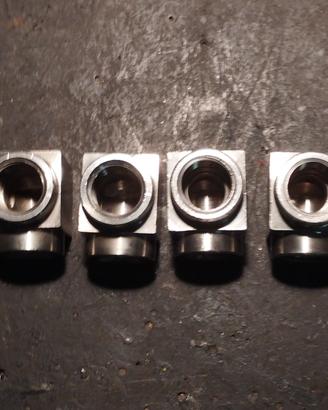 Raccordo a gomito 90° in acciaio inox  1\2" Gas
