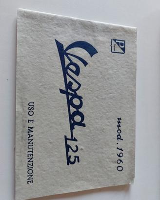 Libretto uso manutenzione Vespa 125 VNB1 originale