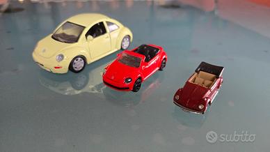 Lotto di 3 Modellini VW Beetle.
