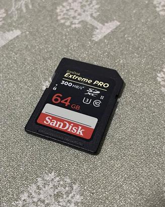 Scheda SD SanDisk Extreme PRO 64 GB 300MB/s UHS-II