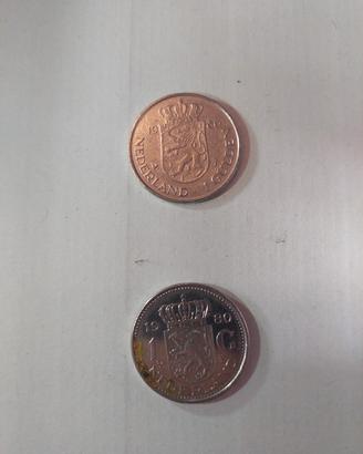 2 Monete Olanda 1 Gulden 1980 – Regina Juliana