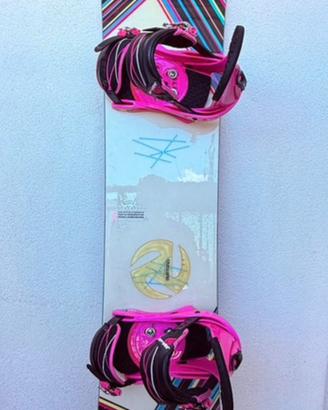 🎿⛷️Tavola snowboard K2 VaVaVoom 148cm con attacchi