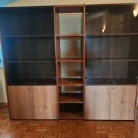 Mobile libreria con vetrine