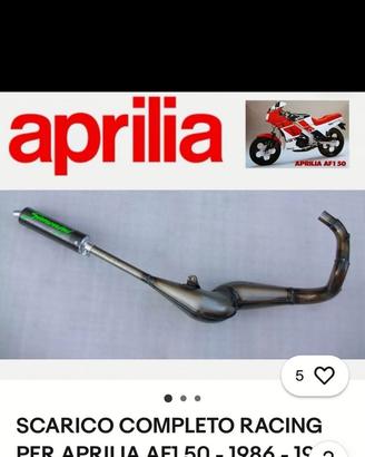 Marmitta aprilia 108 project