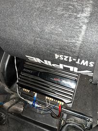 subwoofer e amplificatore