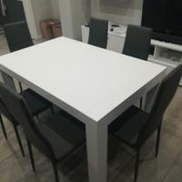 Tavolo da Pranzo estensibile bianco – da 140 a 220