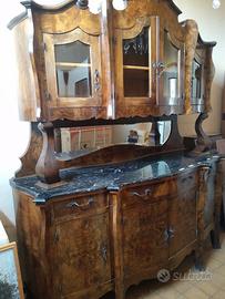 Credenza e madia primo 900 - legno e marmo