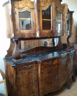 Credenza e madia primo 900 - legno e marmo