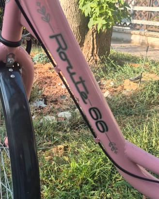 Bicicletta Olandese / City Bike "Route 66" Rosa