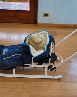 Slitta in alluminio con sacco termico