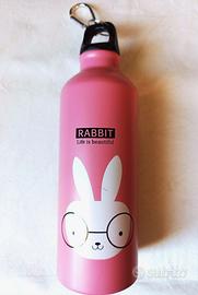 Borraccia in alluminio 550 ML con disegno Rabbit