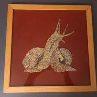 Quadro mosaico lumache "L'ultimo bacio"