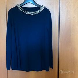 Maglia blu elegante