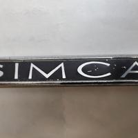 Scritta targhetta vintage SIMCA