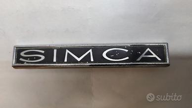 Scritta targhetta vintage SIMCA