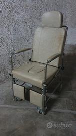 poltrona con schienale ribaltabile