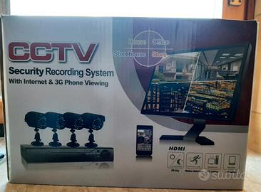 4 telecamere per videosorveglianza